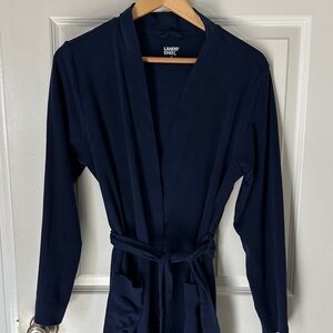 Lands' End Women's Deep Blue Robe Size M
